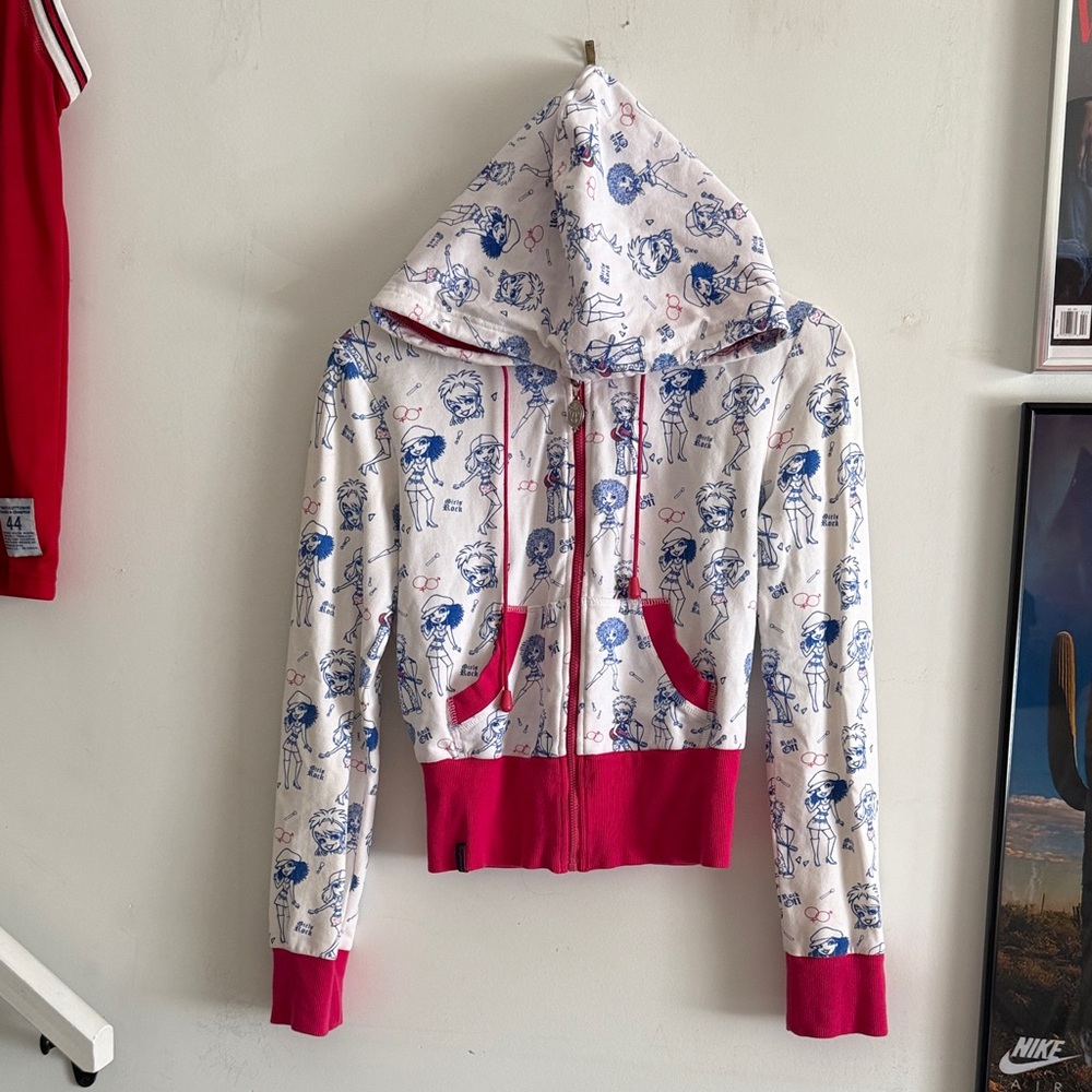 Girls Rock Vintage y2k brats dolls cropped hoodie ✨